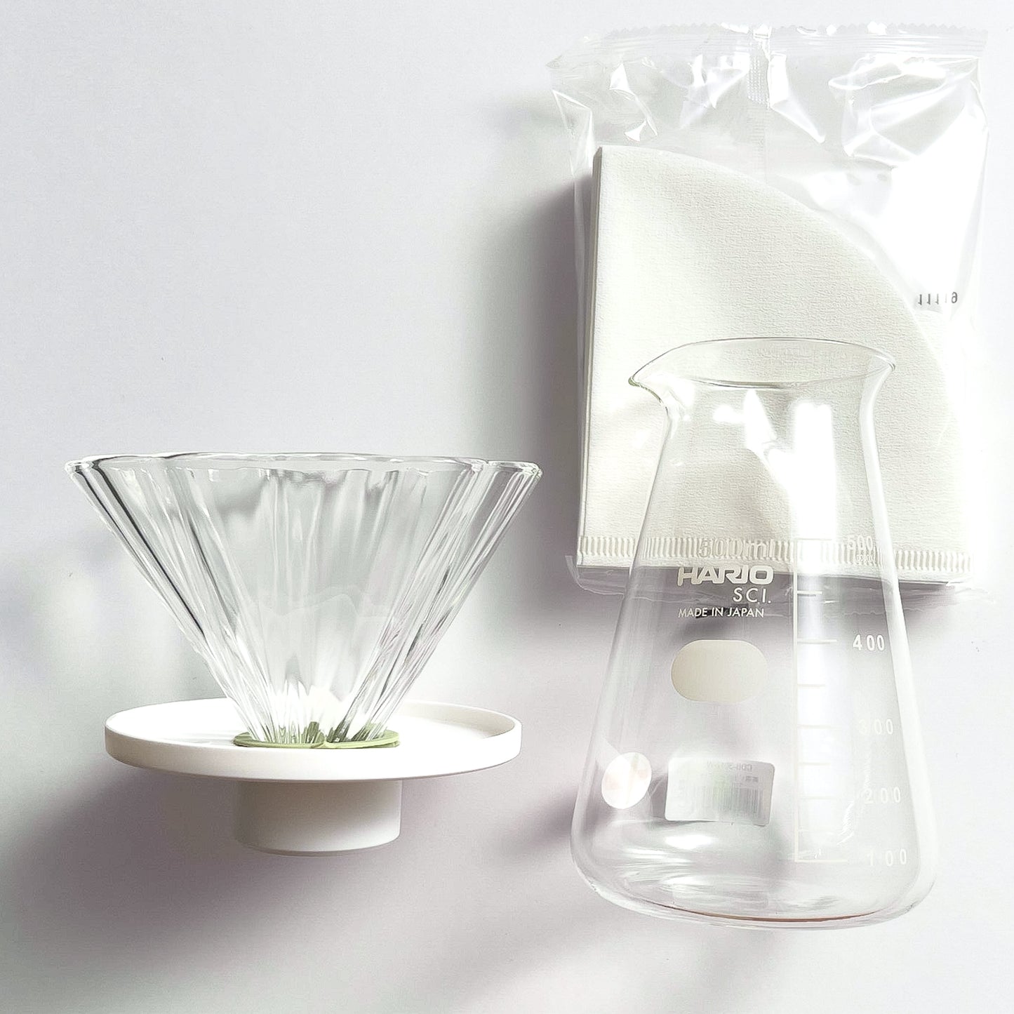 HARIO Brown Tea Dripper/Bouquet Server Set CDB-3012-W