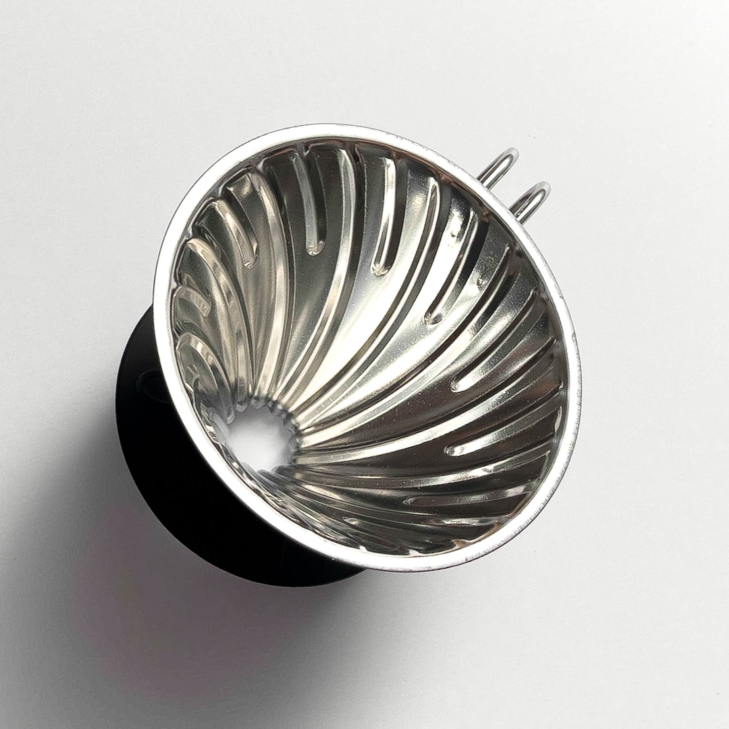 HARIO V60 Metal Dripper Hairline Silver VDM-02HSV